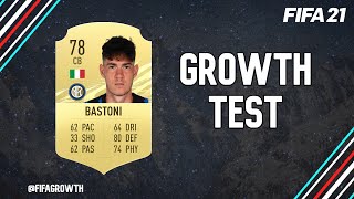 Alessandro Bastoni Growth Test FIFA 21 Career Mode [upl. by Brendin]