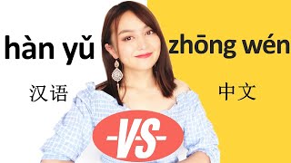 difference between🤗 Zhongwen 🤓HanyuPutonghua How to say Mandarin Chinese  Yimin Chinese [upl. by Packton]