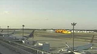 FedEx  MD 11  Plane Crash Footage  Tokyo Narita Int Airport  3 22 2009  HD [upl. by Aiciled199]