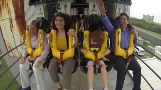 Batman the Ride Backward  GoPro Onride Reaction [upl. by Edeline896]