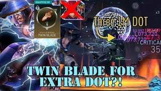 Does Twinblade increase DOT hit for MK1 team no JL Flash but 3 hit DOT Injustice 2 Mobile [upl. by Adnalor]