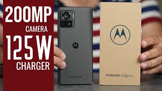 Moto Edge 30 Ultra  200MP camera 125W charger SD 8 Gen 1 Extra packed smartphone [upl. by Oninrutas774]