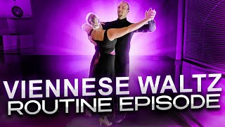 Viennese Waltz Basic and Advanced Routine  Ballroom Mastery TV [upl. by Yrdnal440]