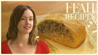 Tourtiere Meat Pie  French Food at Home with Laura Calder [upl. by Ellehsat646]