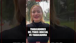 Periodistas y trabajadores del Poder Judicial agreden a joven trabajadora [upl. by Lemmueu227]