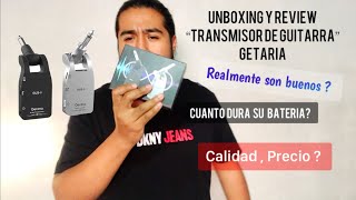 Unboxing y Review sistema inalámbrico de Guitarra Getaria GWS8 [upl. by Yeta]