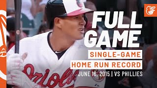 Os Smash Their SingleGame Home Run Record  Phillies at Orioles FULL Game [upl. by Esila]