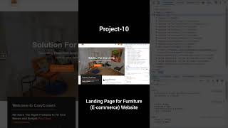 Landing Page for Furniture Ecommerce Website  Source Code in Description  codewithsirohiya [upl. by Dieball]