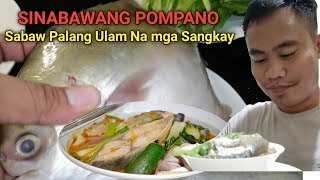 Sinigang na Pompano Recipe Sabaw palang Ulam na  Lutong Pacham Panlasang pinoy [upl. by Llenoil]