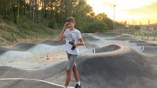 HBX 16889A PRO BMX and the new pumptrack at sunset [upl. by Idelle]