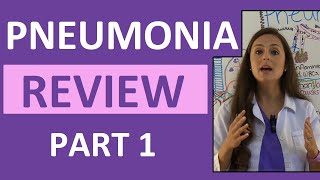 Pneumonia Symptoms Pathophysiology Nursing  Respiratory Disorders NCLEX Lecture Part 1 [upl. by Licna]