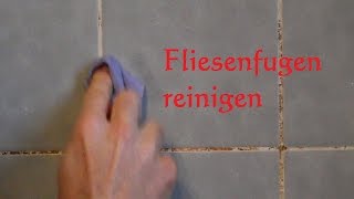 Lifehack Fliesenfugen und Fliesen richtig reinigen Fliesenfugen sauber machen Schimmel [upl. by Mallorie]