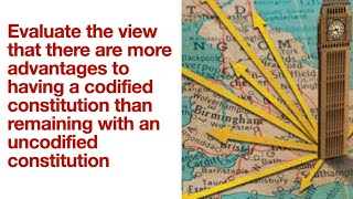 Essay Plan There are more advantages to having a codified constitution [upl. by Etac]