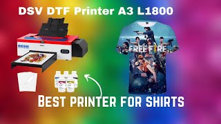 DSV DTF Printer A3 L1800  2023 Review [upl. by Byrom]