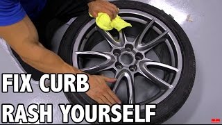 Fix Curb Rash Wheels at Home  Tutorial [upl. by Zetnod]