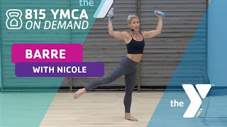 815 YMCA On Demand Barre with Nicole [upl. by Boniface]