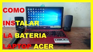 Como instalar la batería de laptop acer [upl. by Lewak523]