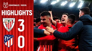 RESUMEN  Athletic Club 30 Atlético de Madrid  Copa 202324 SemifinalVuelta [upl. by Rianon790]