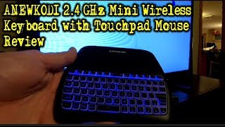 Anewkodi 24GHz Mini Wireless Keyboard with Touchpad Mouse Review [upl. by Zullo84]