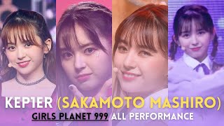 KEP1ER SAKAMOTO MASHIRO ALL PERFORMANCE GIRLS PLANET 999 [upl. by Suoivart]