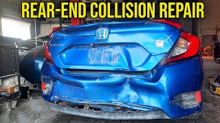 Restoring Honda Civic From A RearEnd Collision [upl. by Mllly]