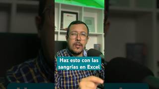 Cómo usar de forma correcta las sangrías en Excel en datos de una tabla [upl. by Dottie]