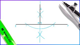 How to draw a perpendicular line through a point [upl. by Ahcirt424]