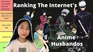 ranking the internets ultimate anime husbandos 🥴 [upl. by Adeirf30]