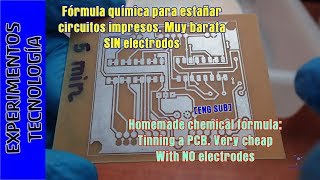 FORMULA para ESTAÑAR circuitos por inmersion Sin electrodos [upl. by Nikral671]