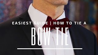 How to Tie a Diamond Bow Tie  For Thicker Bow Tie Knot Instructions [upl. by Grete]