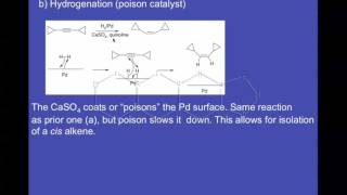 Hydrogenation of Alkynes Using a Poison  Lindlar  Catalyst  Formation of Cis Alkenes [upl. by Hplodur639]