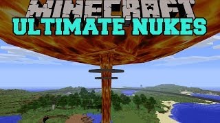 Minecraft ULTIMATE NUKES NUKE AND TZAR BOMBA HUGE EXPLOSIONS Mod Showcase [upl. by Cioban]