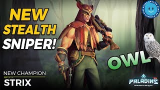 NEW PALADINS DAMAGE STRIX OWL ANNOUNCED STEALTH ON A SNIPER REALLY PALADINS OB57 [upl. by Kessiah]