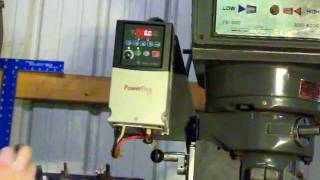 Variable Frequency Drive on Mill [upl. by Atinreb]