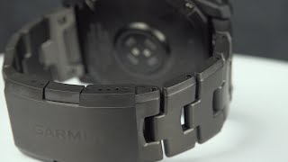 Unboxing Garmin Quickfit Vented Titanium Bracelet with Carbon Gray DLC Coating [upl. by Osugi68]