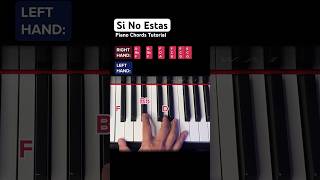 SI NO ESTAS Piano Tutorial Chords learnpiano pianotutorial easypiano pianolessons pianoonline [upl. by Jennilee]