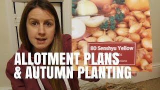 Allotment Ideas  Autumn Garlic amp Onion Planting Chat  Metre Squared Garden Beds  UK [upl. by Alliuqahs]