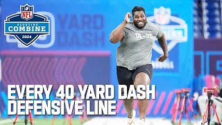 Every Defensive Linemans 40 Yard Dash [upl. by Truitt]