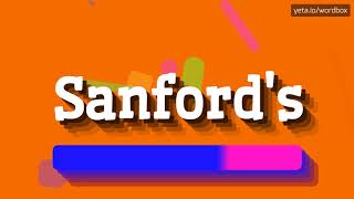 HOW PRONOUNCE SANFORDS BEST QUALITY VOICES [upl. by Marquet]