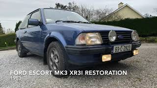 Ford Escort MK3 XR3i Restoration [upl. by Niro]