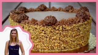 Ferrero Rocher torta elkészítése recepttel  Sütik Birodalma [upl. by Aleb]