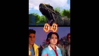 Camp Cretaceous season 1 vs Chaos Theory season1 shorts campcretaceous jurassicworld [upl. by Alahcim232]