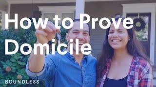 How to Prove Domicile [upl. by Sheilah]