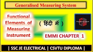 Elements of Measuring Instrument  EMMI  Chapter 1  CSVTU DIPLOMA ELECTRICAL [upl. by Rehotsirk394]