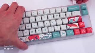 108 Keys XDA Profile PBT Keycap DYESublimation Japanese Ukiyoe Keycaps For GK61 Cherry MX Switch [upl. by Dnamron]