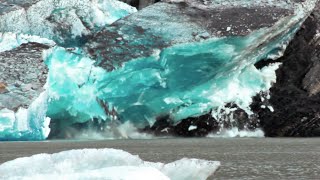 Massive Glacier Calving [upl. by Pelagi985]