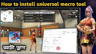 AUTO DRAG AIMBOT FREE FIRE ✅ UNIVERSAL MACRO TOOL ✅SETTINGS NO RECOIL NOBAN 100💥 Itz me yt gmear [upl. by Naivad]