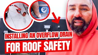 Installing an Overflow Drain for Roof Safety  Prevent Roof Collapse [upl. by Assenav]