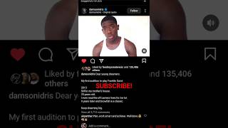 📹 Damson Idris Audition for Snowfall shorts damsonidris damson snowfall acting SUBSCRIBE NOW [upl. by Justen]