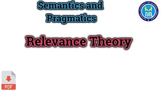 Relevance Theory  Relevance Theory in Pragmatics [upl. by Liggitt]